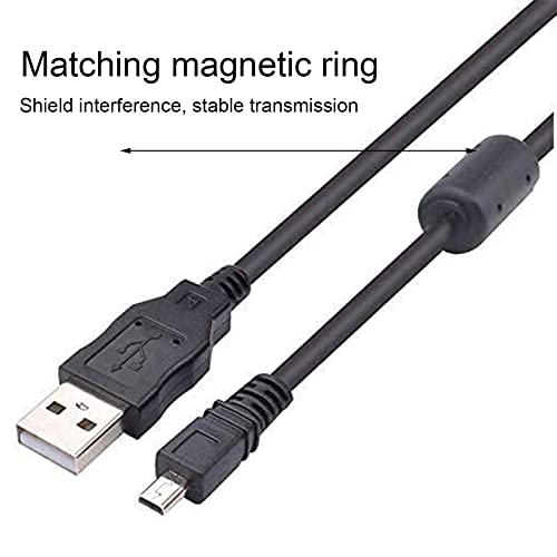 Rnitle Cable USB UC-E6 para Coolpix,Cable de Transferencia de Datos USB,Cable de Datos de 1,5 m y 8 Pines a Toma USB A,para Nikon Coolpix UC-E6