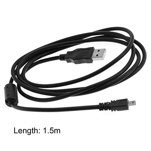 Rnitle Cable USB UC-E6 para Coolpix,Cable de Transferencia de Datos USB,Cable de Datos de 1,5 m y 8 Pines a Toma USB A,para Nikon Coolpix UC-E6