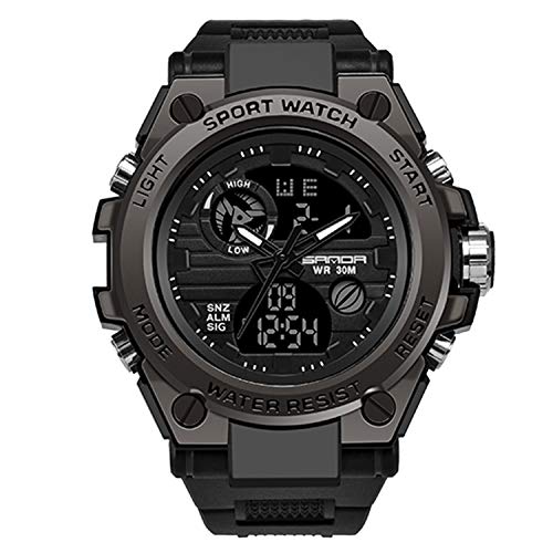 RORIOS Relojes Deportivos para Hombre Resistente al Agua Digital Militares Relojes Multifuncional Militar Reloj para Hombre