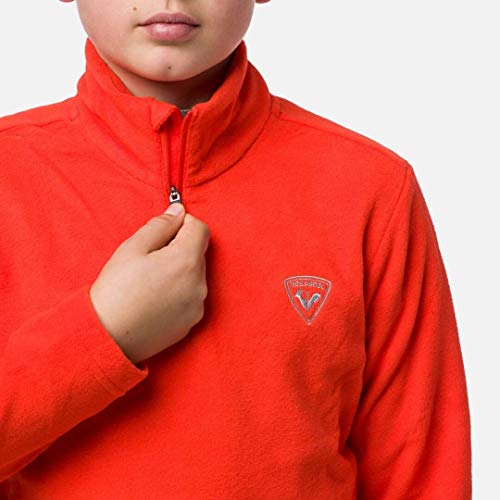 Rossignol Boy 1/2 Zip Fleece Forro Polar técnico, Niños, Lava Orang, 14 años