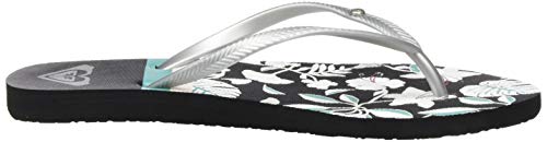 Roxy Bermuda Print, Zapatos de Playa y Piscina para Mujer, Multicolor (Black/Blue Bkb), 40 EU