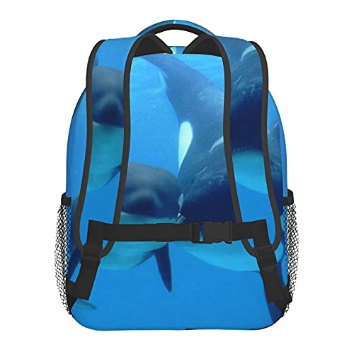 RTUBNSD Mochila Infantil para Niño Kindergarten Amor de ballena orca Mochilas Kinder Preescolar Niñas Mochila Mochilas Lindo 2-5 Años