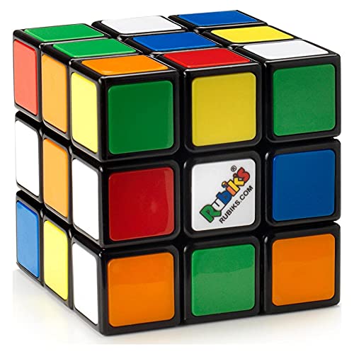 RUBIK'S - CUBO DE RUBIK 3X3 - Juego de Rompecabezas - Cubo Rubik Original de 3x3 - 1 Cubo Mágico para Desafiar la Mente - 6063968 - Juguetes Niños 8 años +