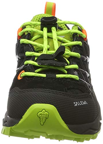 Salewa JR Wildfire Waterproof Zapatos de Senderismo, Black Out/Cactus, 35 EU