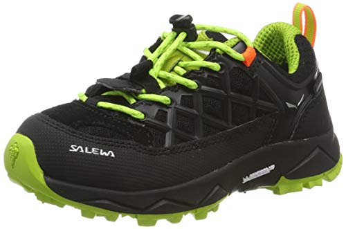 Salewa JR Wildfire Waterproof Zapatos de Senderismo, Black Out/Cactus, 35 EU