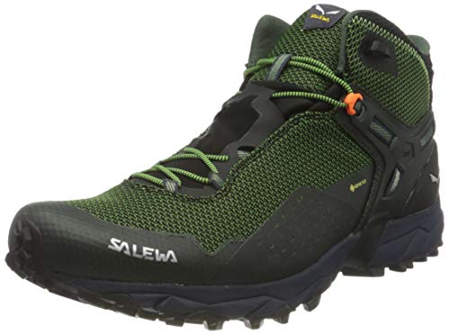 Salewa MS Ultra Flex 2 Mid Gore-TEX Zapatillas de trail running, Raw Green/Pale Frog, 42.5 EU