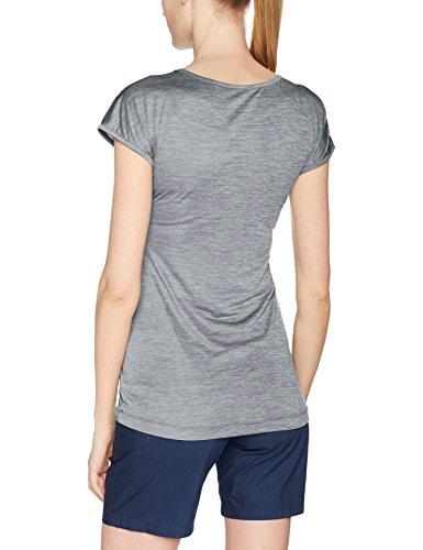 SALEWA Puez Melange Dry W S/S tee Camiseta, Mujer, Gris, 44/38