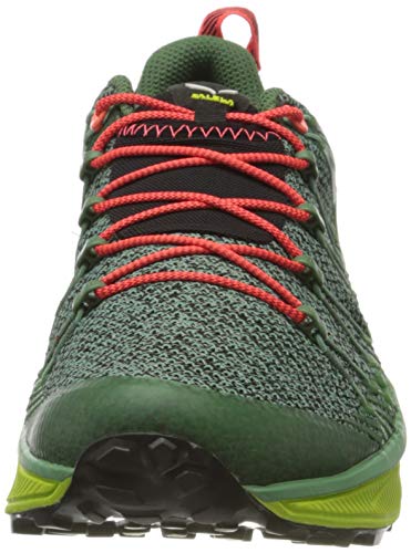 Salewa WS Dropline, Zapatillas de Trail Running Mujer, Verde (Feld Green/Fluo Coral), 40.5 EU