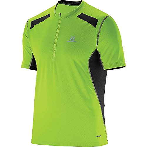 SALOMON Fast Wing HZ Tee Granny Green/Black