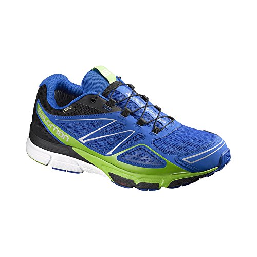 Salomon L38311100, Zapatillas de Trail Running Hombre, Azul (Blue Yonder/Black/Tonic Green), 40 2/3 EU