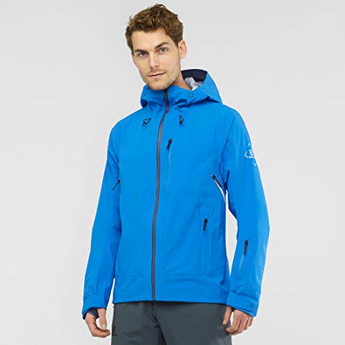 SALOMON Outlaw 3L Jktm Chaqueta, Hombre, Indigo Bunting/Ebony/White, s