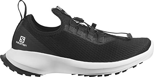 Salomon Sense Feel 2 Mujer Zapatos de trail running, Negro (Black/White/Black), 40 EU