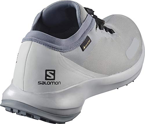 Salomon Sense Feel GTX, Zapatillas para Correr Hombre, Gris (Quarry/Pearl Blue/Flint Stone), 48 EU