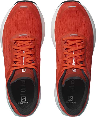 SALOMON Shoes Sonic, Zapatillas de Running Hombre, Multicolor (Cherry Tomato/White/Black), 47 1/3 EU