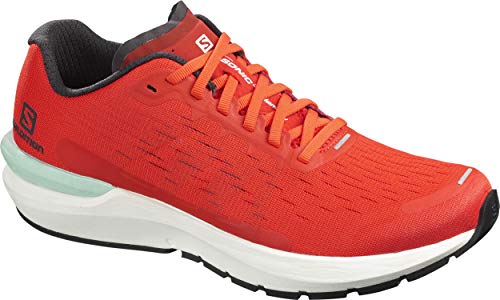 SALOMON Shoes Sonic, Zapatillas de Running Hombre, Multicolor (Cherry Tomato/White/Black), 47 1/3 EU