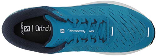 SALOMON Shoes Sonic, Zapatillas de Running Hombre, Multicolor (Fjord Blue/White/Poseidon), 42 2/3 EU