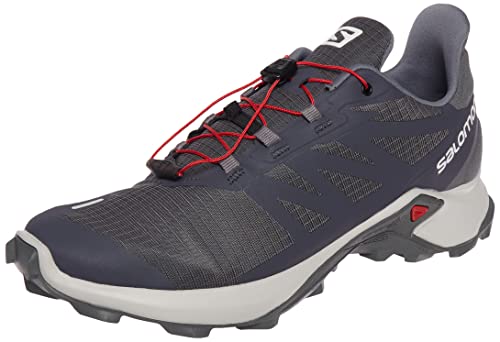 SALOMON Shoes Supercross 3, Zapatillas de Trail Running Hombre, Ebony/Lunar Rock/Quiet Shade, 44 EU