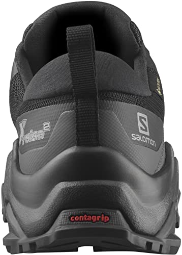 SALOMON Shoes X Raise 2 GTX, Botas de Senderismo Hombre, Black/Black/Magnet, 44 EU