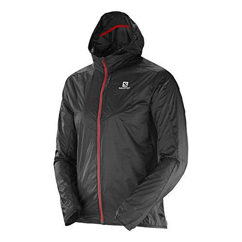 SALOMON - Veste Homme - Fast Wing Hoodie M Noir/Rouge - Tailles: L