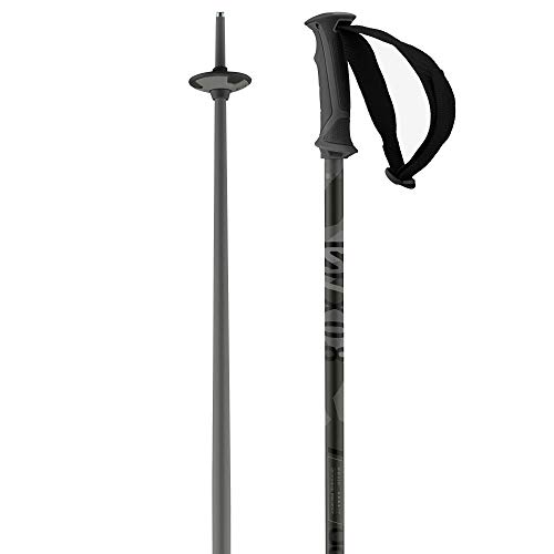 Salomon X 08 Alpine Ski Poles, Unisex Adulto, Gris (Grey Black), 120 cm