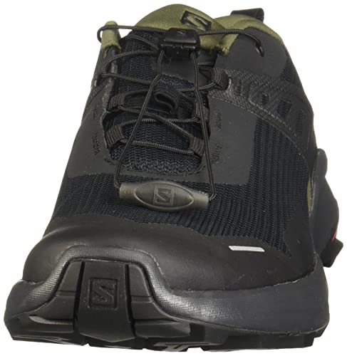 Salomon X Raise Hombre Zapatos de trekking, Negro (Black/Grape Leaf/Phantom), 47 ⅓ EU