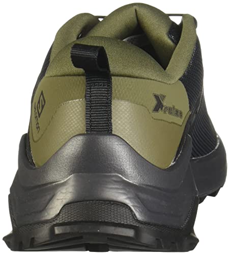 Salomon X Raise Hombre Zapatos de trekking, Negro (Black/Grape Leaf/Phantom), 47 ⅓ EU