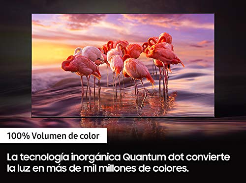 Samsung QLED 4K 2021 65Q74A - Smart TV de 65" con Resolución 4K UHD, Procesador QLED 4K con IA, Quantum HDR10+, Wide Viewing Angle, Motion Xcelerator Turbo+, OTS Lite y Alexa Integrada