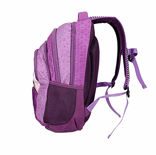 SANTORO Gorjuss 21GJS107-PUR, mochila escolar con compartimento para portátil de 15,6 pulgadas, 46,5 cm, 35 l, 46,5 x 34,5 x 18, Purrrrfect Pals