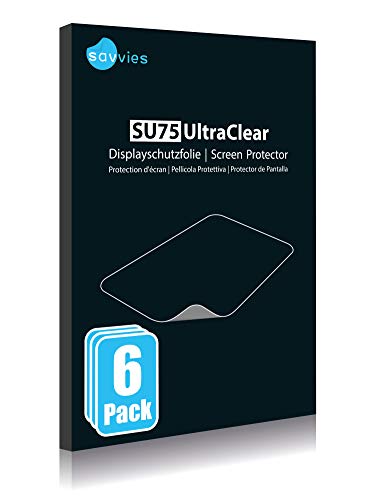 savvies Protector Pantalla Compatible con Garmin eTrex 30 (6 Unidades) Película Ultra Transparente