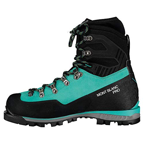 Scarpa Mont Blanc Pro GTX WMN, Botas de montaña Mujer, Green Blue Gore-Tex NAG Essential AC, 38.5 EU