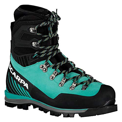 Scarpa Mont Blanc Pro GTX WMN, Botas de montaña Mujer, Green Blue Gore-Tex NAG Essential AC, 38.5 EU