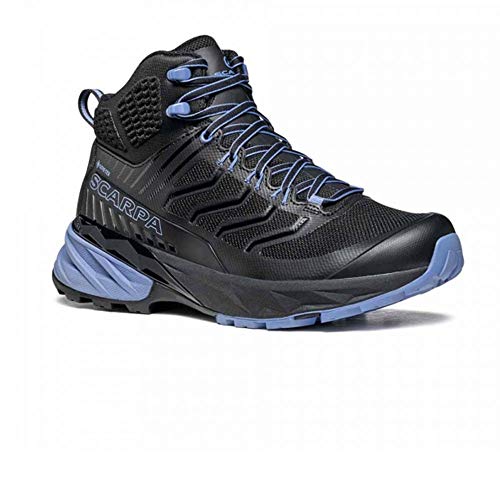 Scarpa Rush Mid GTX WMN, Zapatillas de Trail Running Mujer, Black-Provence Gore-Tex SHCM Free Dome, 37 EU