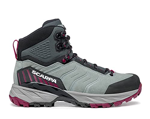 Scarpa Rush Trek WMN GTX - Botas de senderismo impermeables para mujer con Goretex, Conifer Raspberry, 40.5 EU