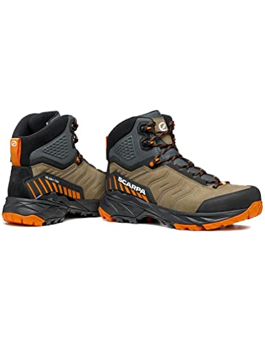 Scarpa Schuhe Rush Trek GTX Men - Zapatillas para hombre, talla 43,5, color marrón y naranja