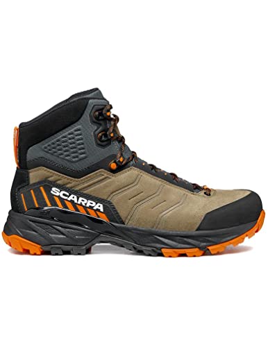 Scarpa Schuhe Rush Trek GTX Men - Zapatillas para hombre, talla 43,5, color marrón y naranja