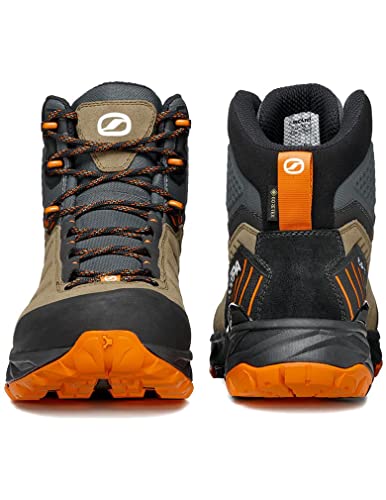 Scarpa Schuhe Rush Trek GTX Men - Zapatillas para hombre, talla 43,5, color marrón y naranja