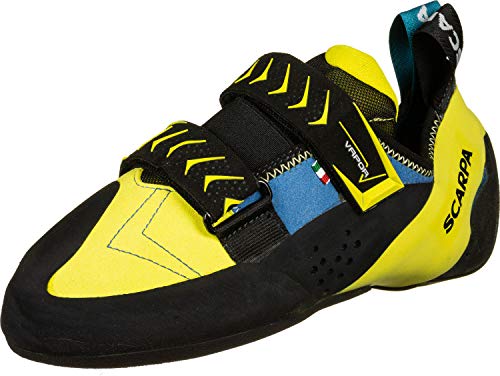 Scarpa Vapor V, Zapatillas de Escalada Hombre, Ocean-Yellow FR, 44 EU