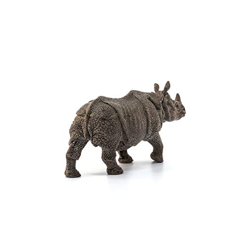 Schleich- Figura Rinoceronte Indio, 6,7 cm