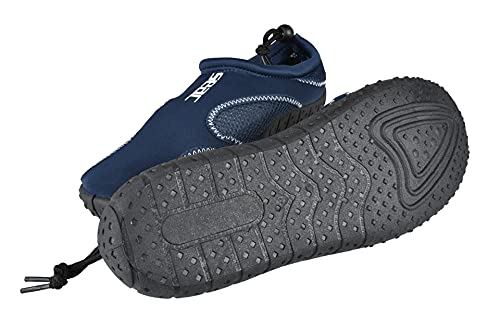 SEAC Sand, Zapatos de scoglio, Playa y Mar, Unisex adulto, Blanco/Azul, 42 EU