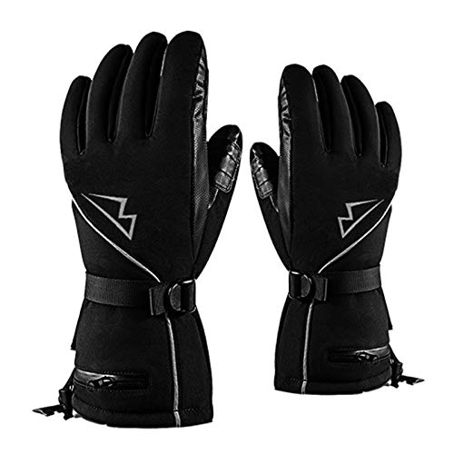 seenlast Guantes de Esquí Invierno Impermeable, 3M Thinsulate Guantes de Snowboarding Moto Montañismo, Guantes Cálidos Antideslizante Pantallas Táctiles para Hombres Mujeres