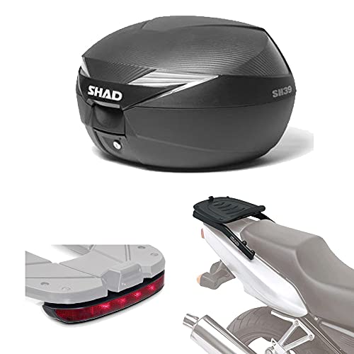 Sh39luhe120 - Kit fijacion y Maleta baul Trasero + luz de Freno Regalo sh39 Compatible con Honda x-Adventure 750 17 Honda x-ADV 2017-2017