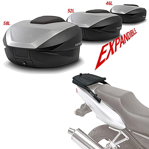 Sh59he120 - Kit fijacion y Maleta baul Trasero sh59 Compatible con Honda x-Adventure 750 17 Honda x-ADV 2017-2017