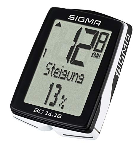 Sigma 01416 Ciclocomputador, Unisex Adulto, Negro, Talla Única