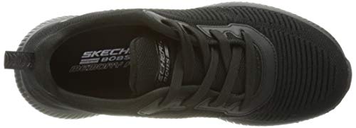 Skechers Bobs Squad-Tough Talk, Zapatillas Mujer, Negro (BBK Black Engineered Knit/Trim), 40 EU