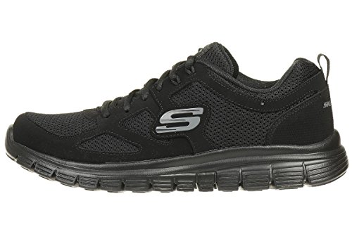 Skechers Burns 52635-bbk, Zapatillas Hombre, Negro (Black 52635/Bbk), 41 EU