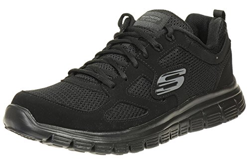 Skechers Burns 52635-bbk, Zapatillas Hombre, Negro (Black 52635/Bbk), 41 EU