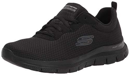 Skechers Flex Appeal 4.0 Brilliant View, Zapatillas Mujer, Black, 38 EU