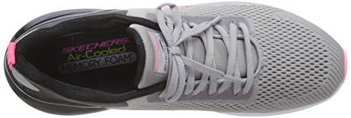 Skechers Skech-Air Stratus-Wind Breeze, Zapatillas Mujer, Multicolor (GYBK Black Mesh/Hot Pink Trim), 36 EU