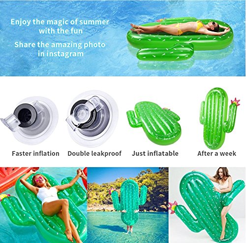 SKY TEARS Hinchable Flotador Cactus Piscina para Adultos Hinchables Juguete