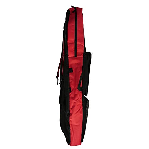 Sniper Twin - Funda de bodyboard acolchada (2 planchas), color negro y rojo